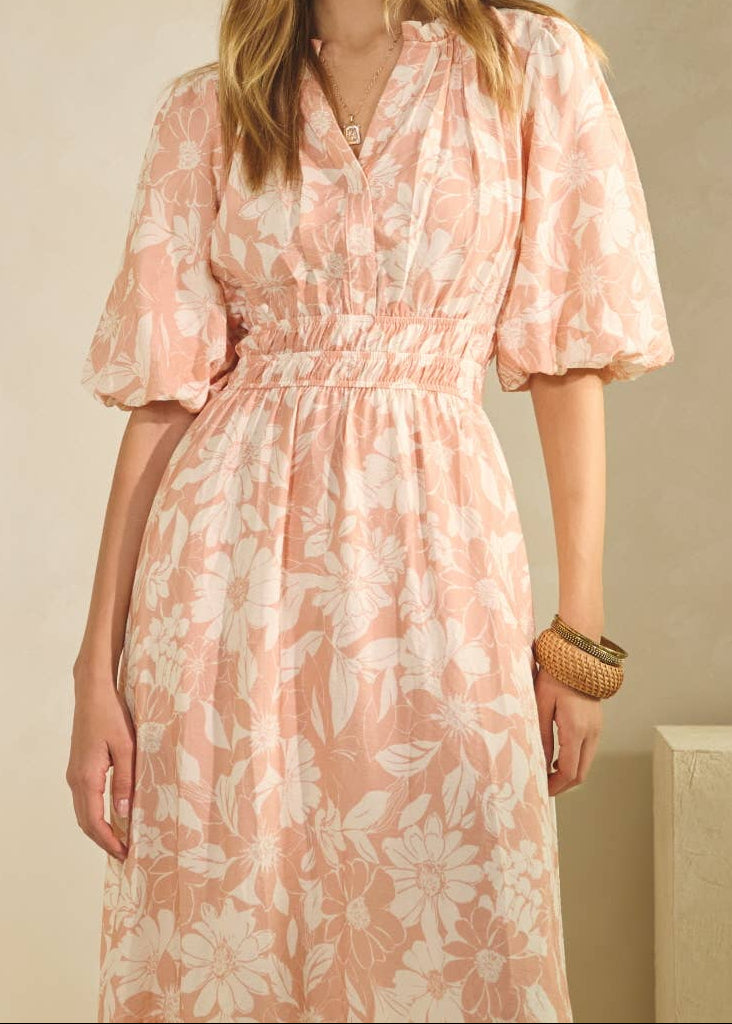 Floral Printed Midi Dress