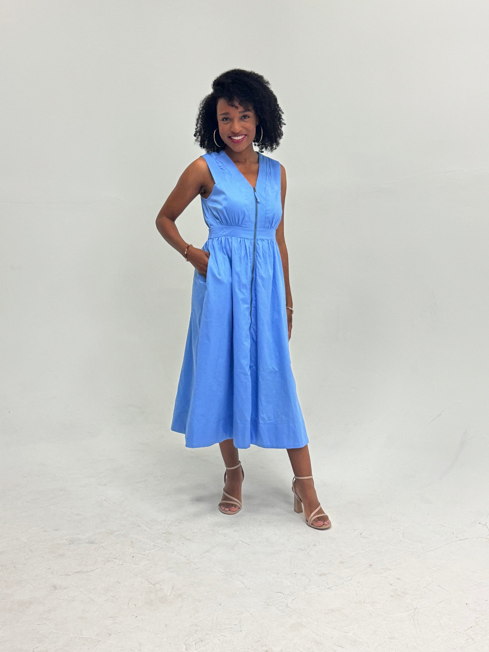 midi utility dress Poplin Utility Midi Shirtdress