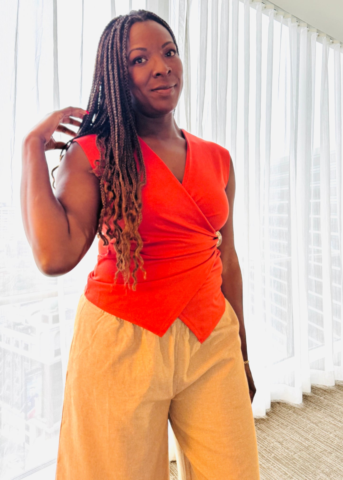 Sleeveless Wrap Top – Lucia