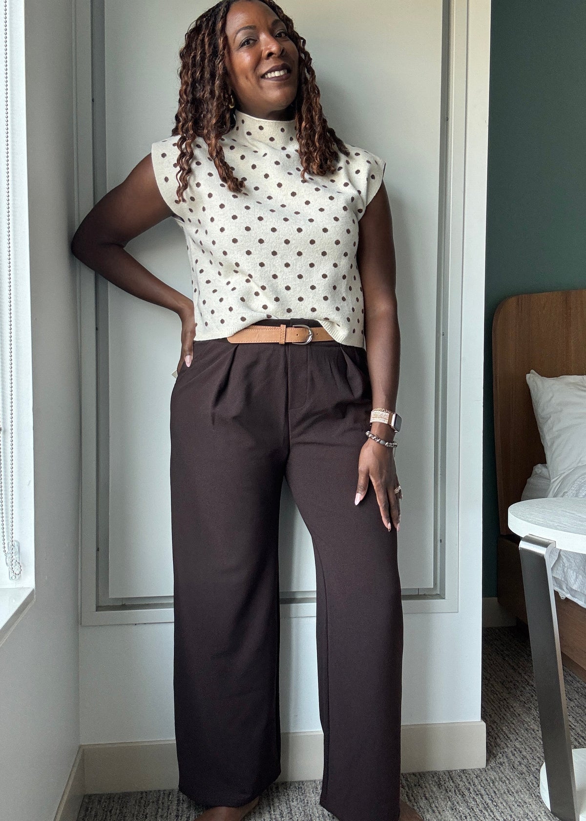 Essential Pleated Wide Leg Tailored Pants