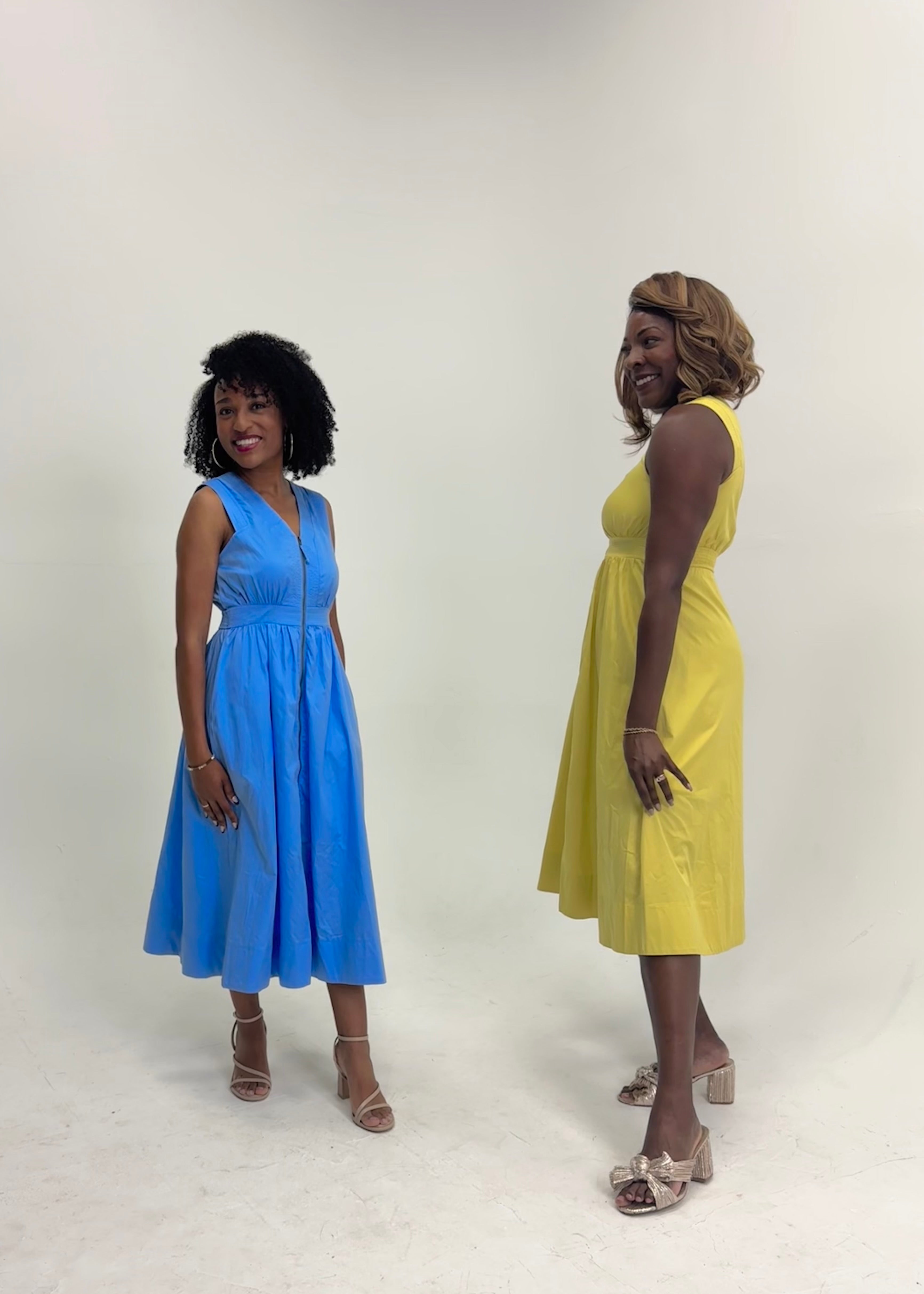 Modern Cotton Midi Utility Dress – Eclecting Boutique