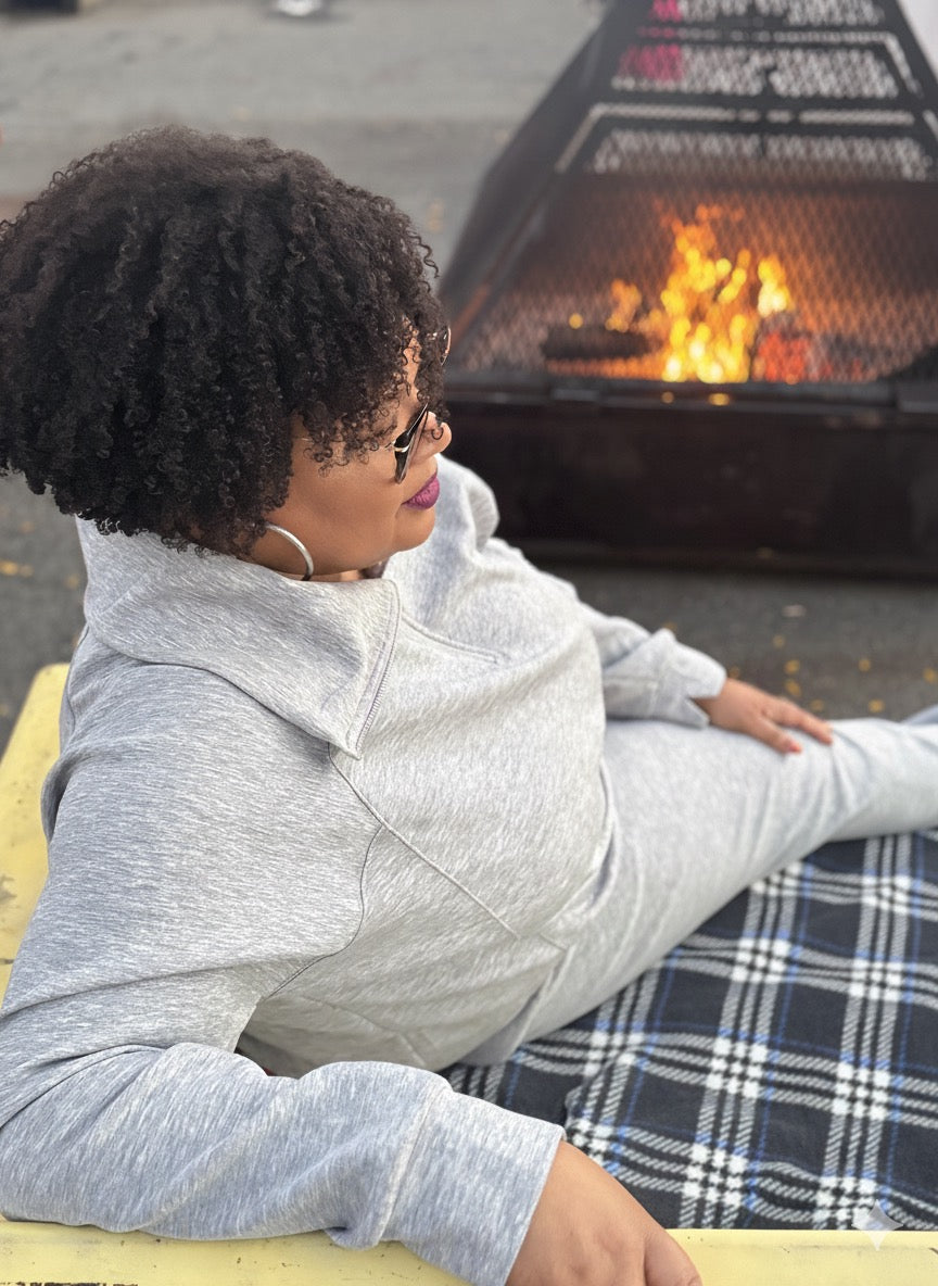 Plus Size Half-Zip Modal Jogger Lounge Set – Cozique Aspen