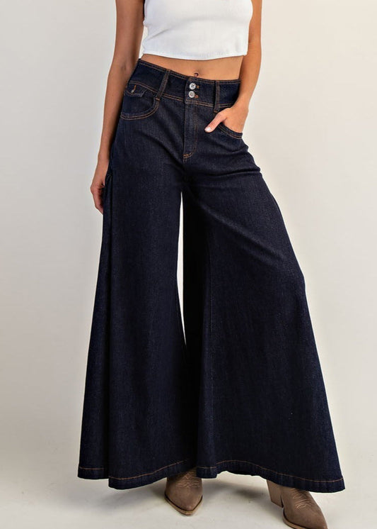 Palazzo Wide Leg Jeans