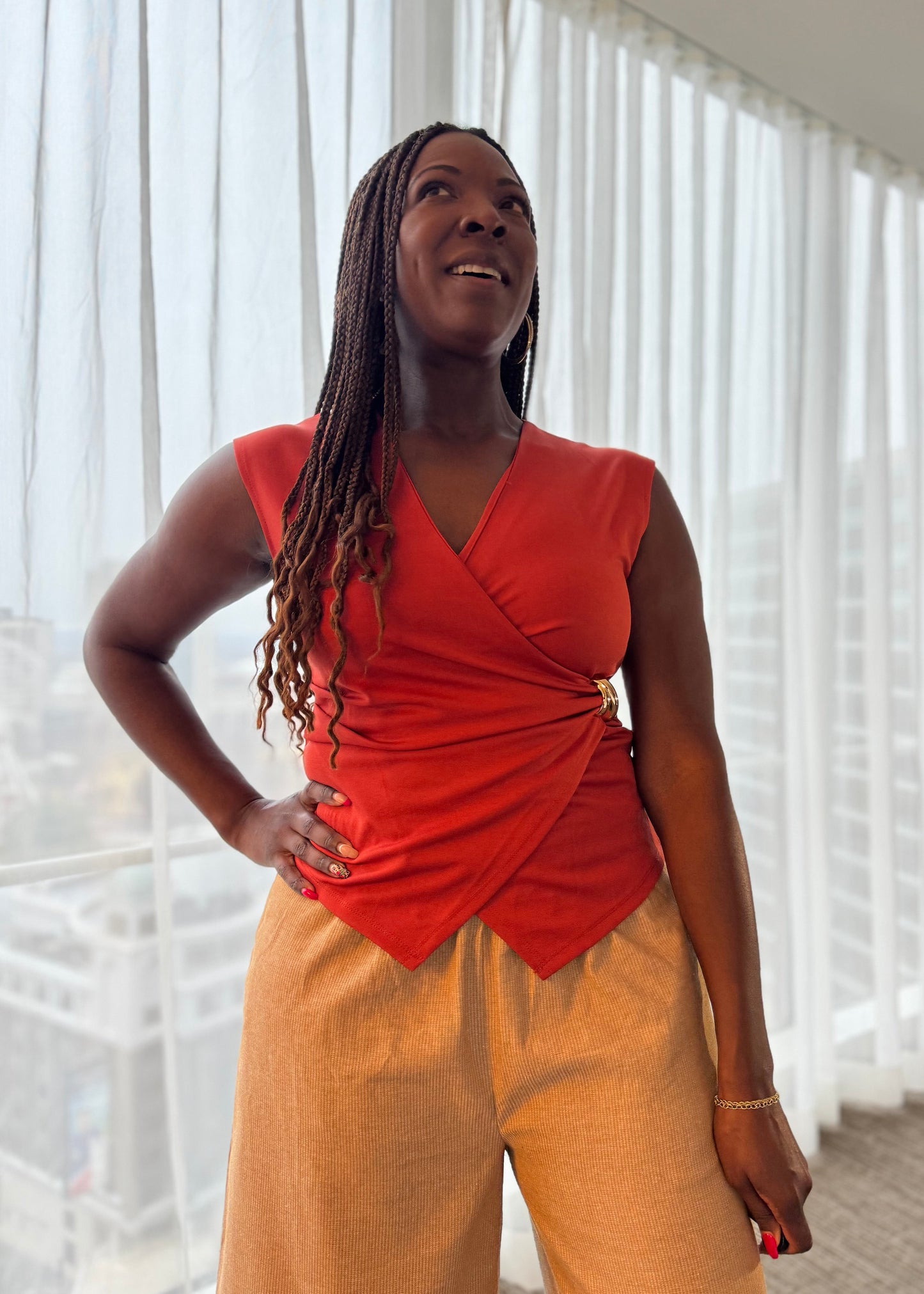 Sleeveless Wrap Top – Lucia