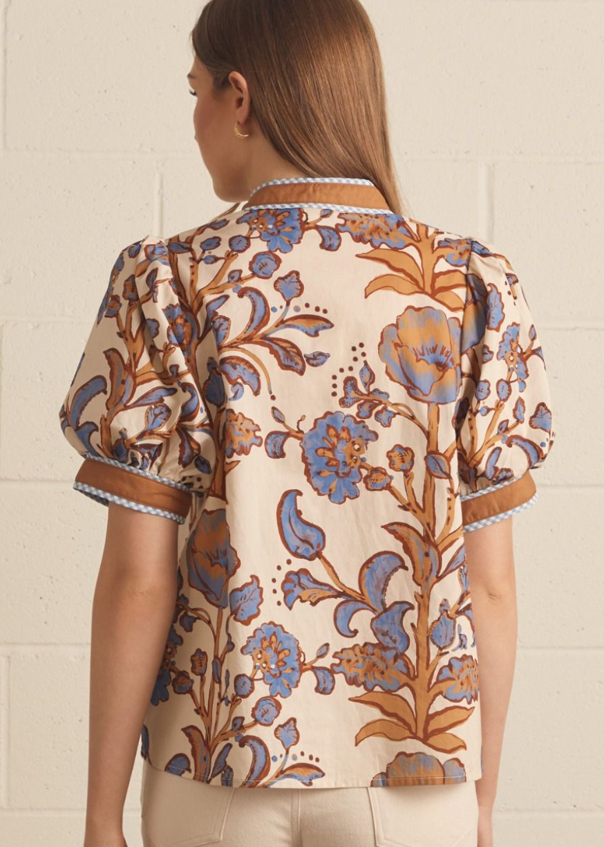 Paisley Print Top