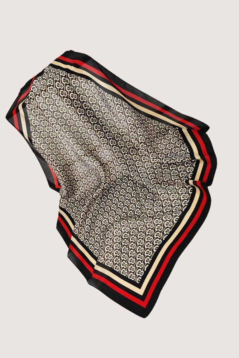 Retro Chain Links Silky Bandana - Valentina