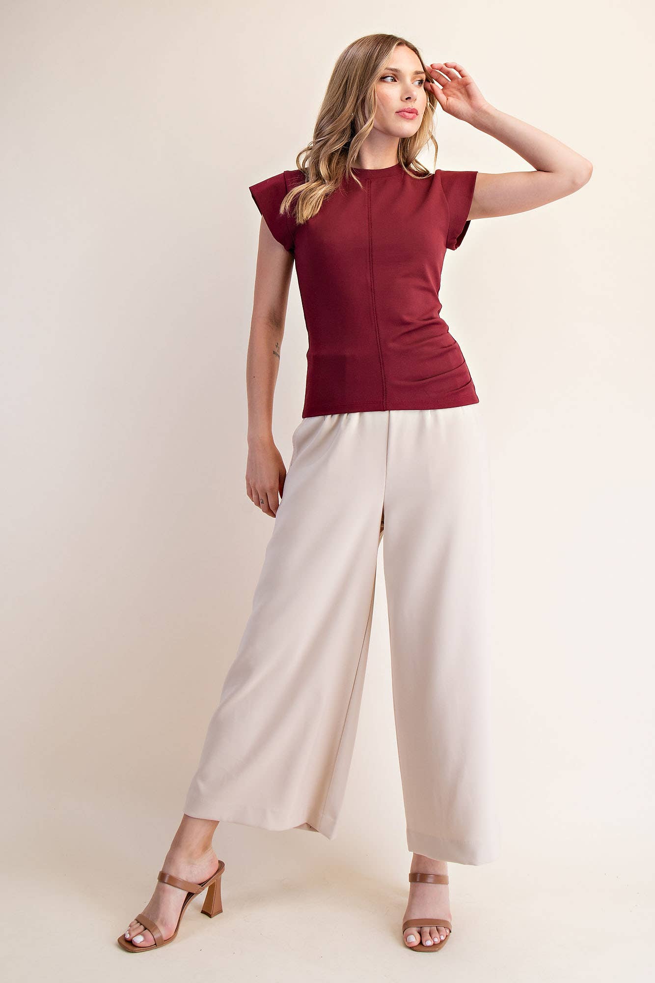 Structured Cap Sleeve Top – Ceci