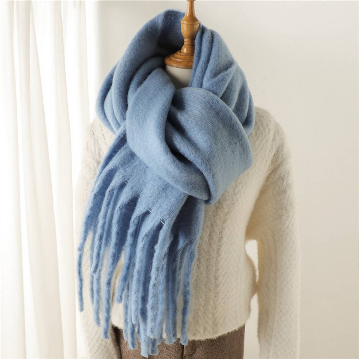 The Alpine Fringe Scarf — Oversized & Ultra-Soft