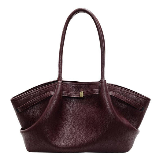 picture of large PU leather tote shoulder bag