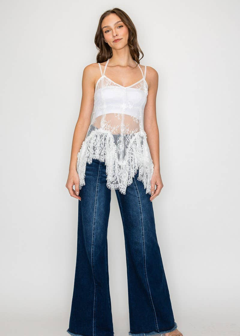 womens lace cami 