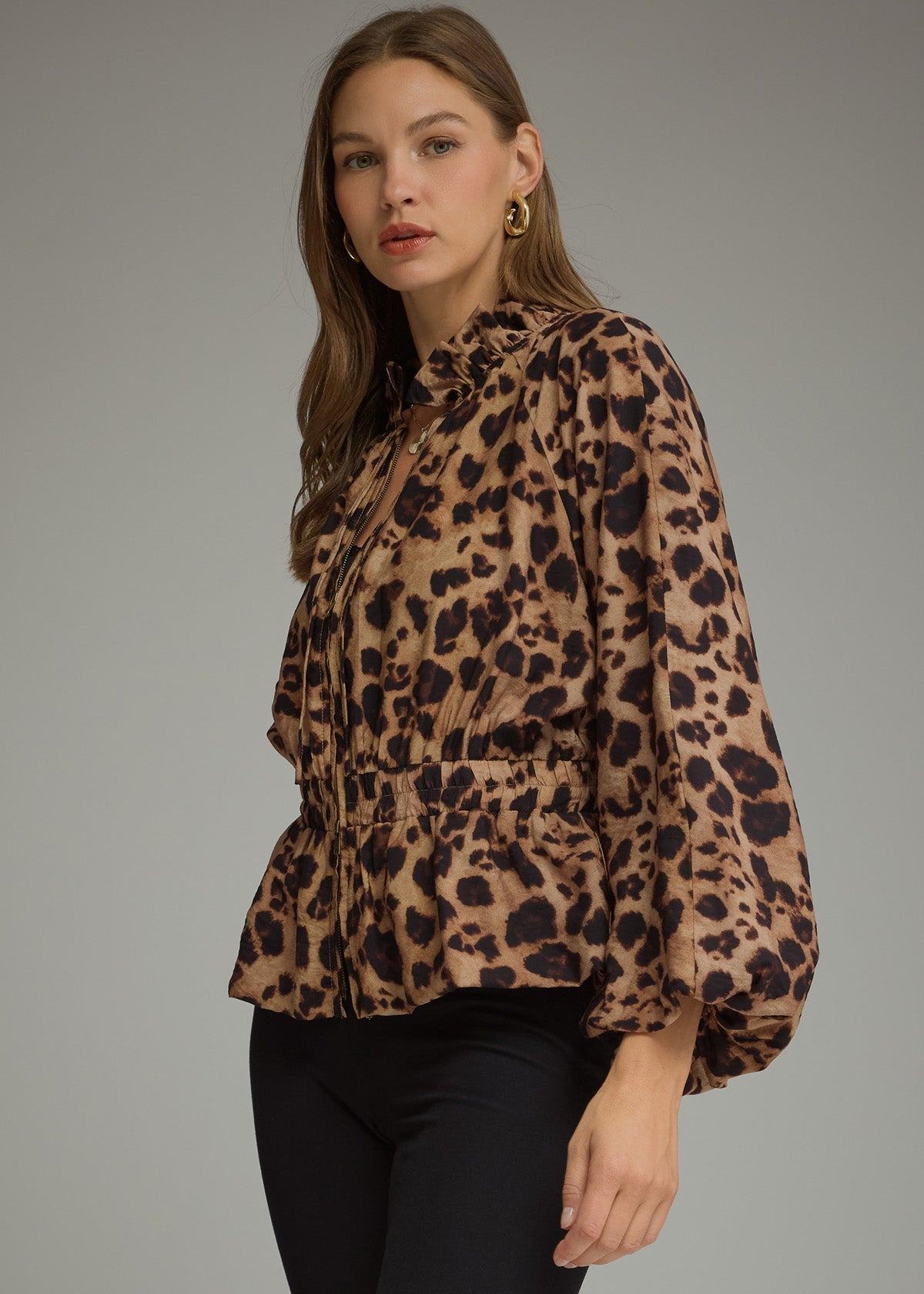 women wearing long sleeve blouse