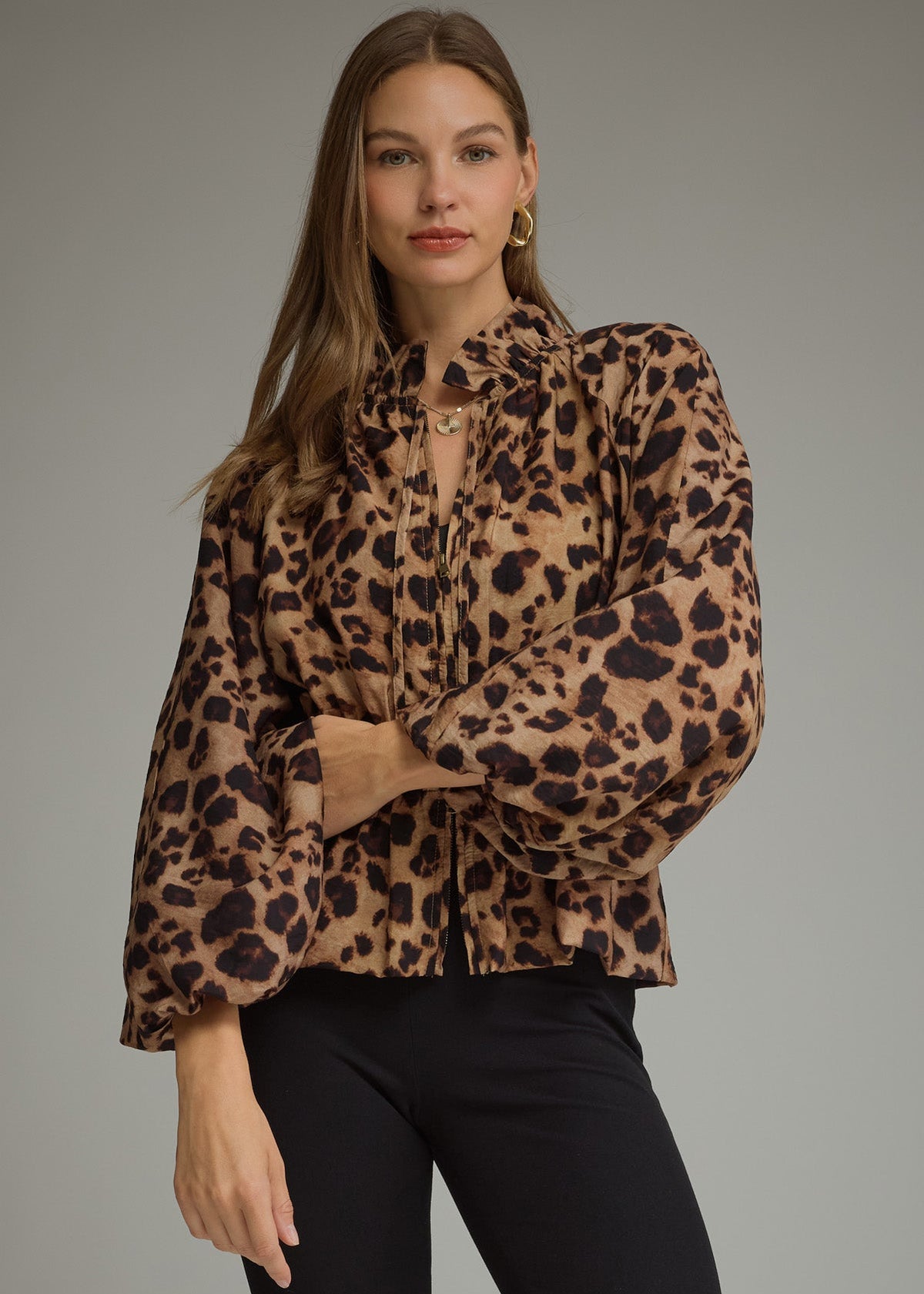 women wearing long sleeve blouse