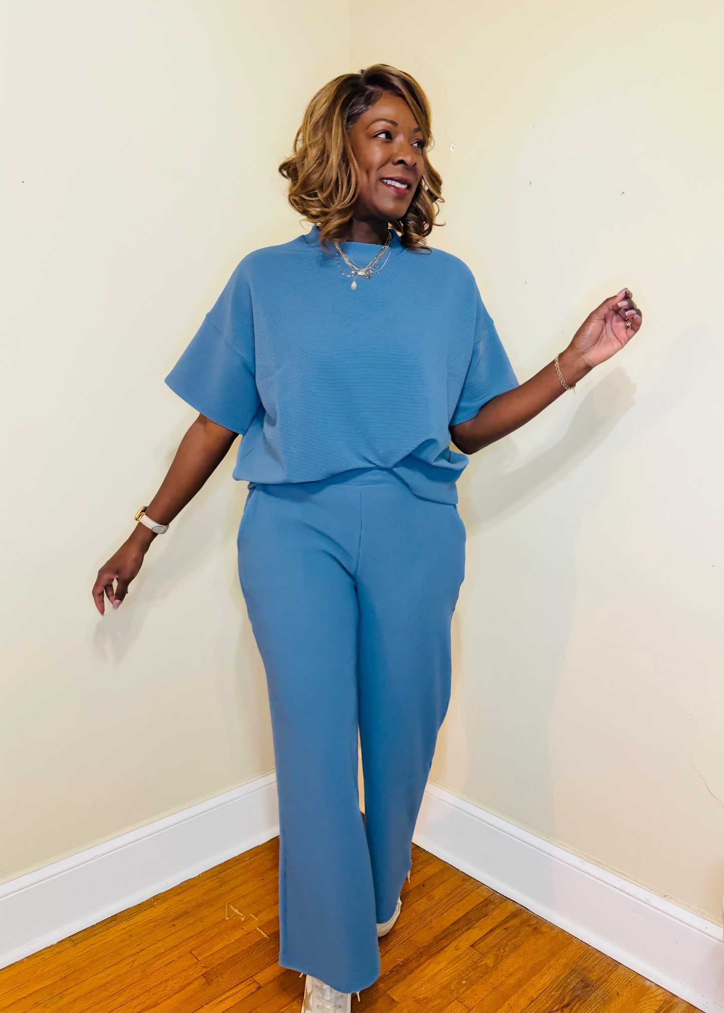 Ribbed Knit Pant Set – Paloma Cozique Collection