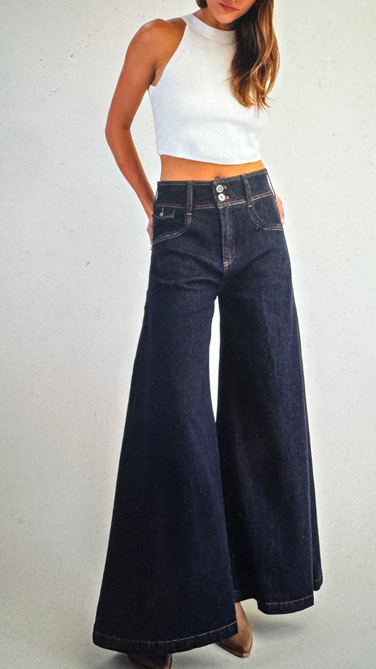 Palazzo Wide Leg Jeans